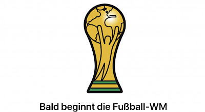 Die Fußball-Weltmeisterschaft beginnt bald! Die Fußball-Weltmeisterschaft beginnt bald!