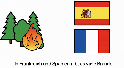 Schwere Wald-Brände in Frankreich und Spanien 25.07.2026 Schwere Wald-Brände in Frankreich und Spanien 25.07.2026